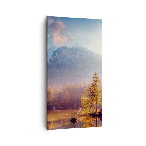 Impression sur toile - Image sur toile - Dans les montagnes et les vallées - 55x100 cm