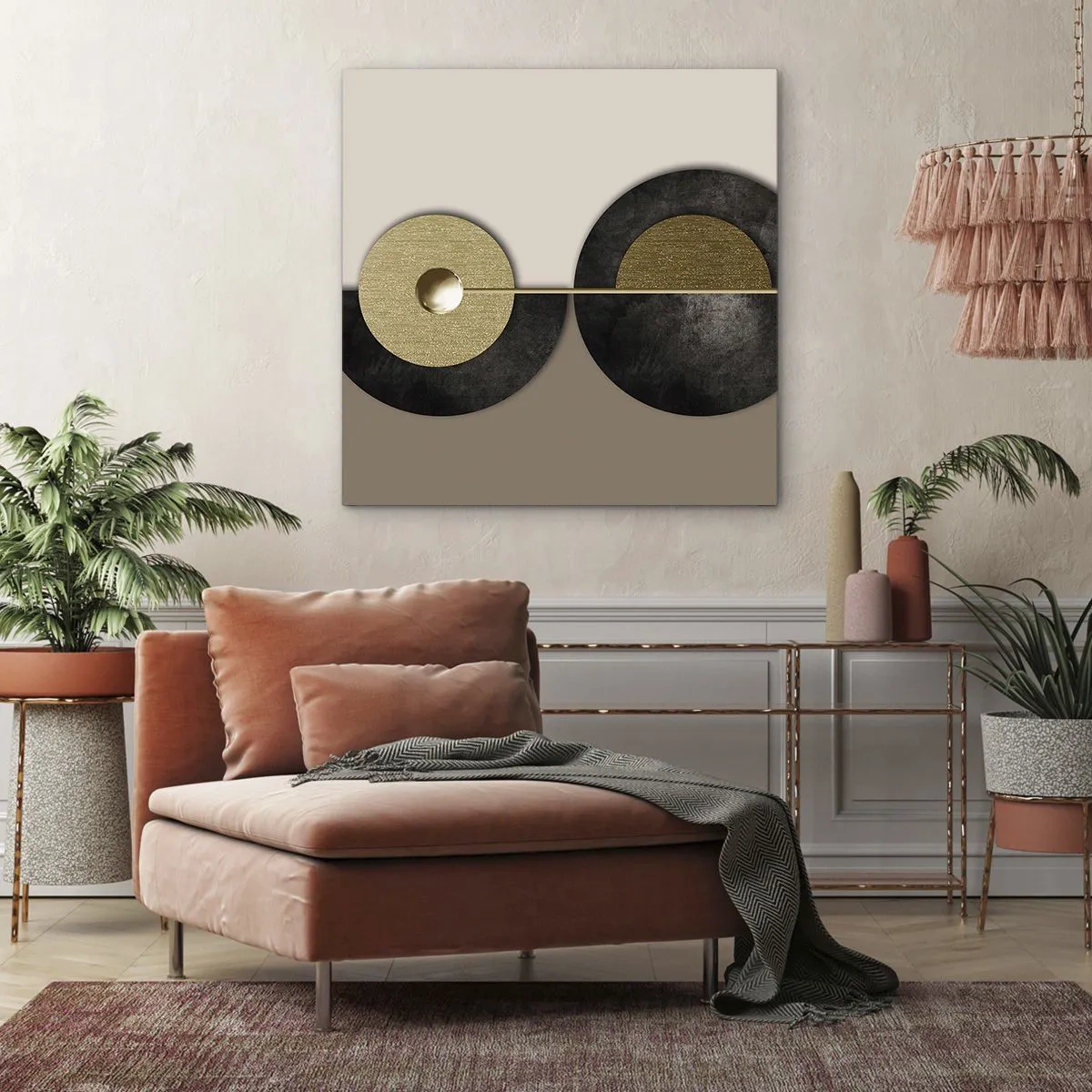 Impression sur toile - Image sur toile - Variations autour du cercle - 60x60 cm