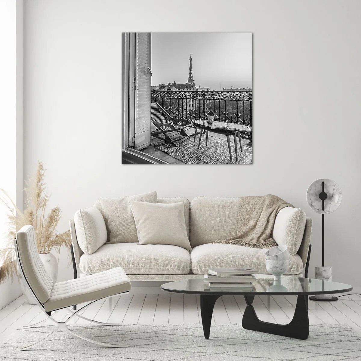 Impression sur verre - Image sur verre - Après-midi parisien - 70x70 cm