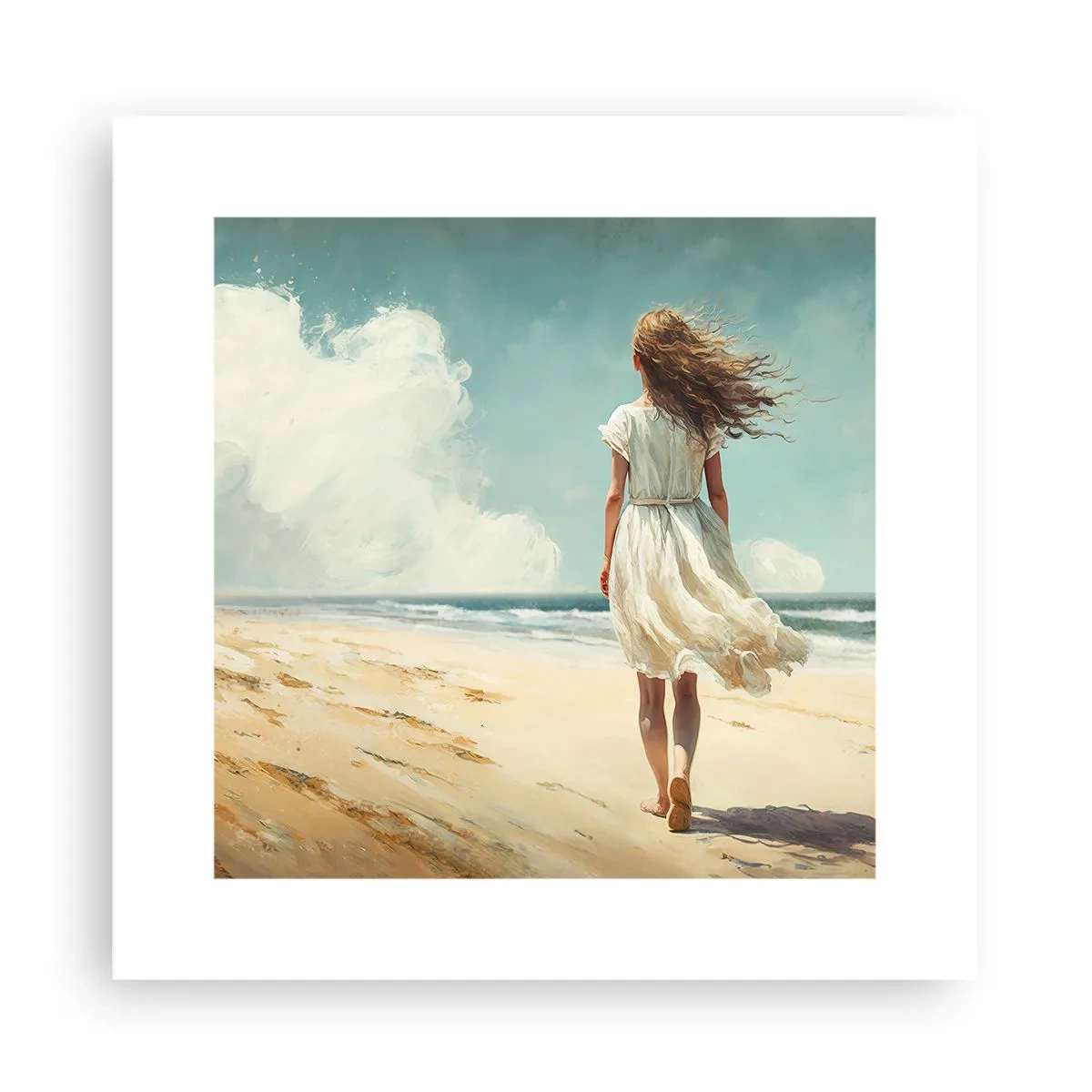 Affiche - Poster - Pour rencontrer le soleil et le vent - 30x30 cm