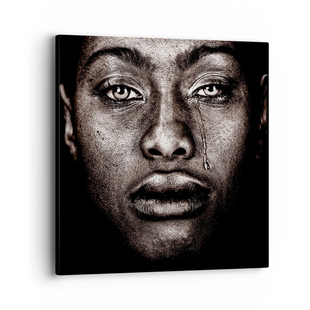 Impression sur toile - Image sur toile - Une larme - 40x40 cm