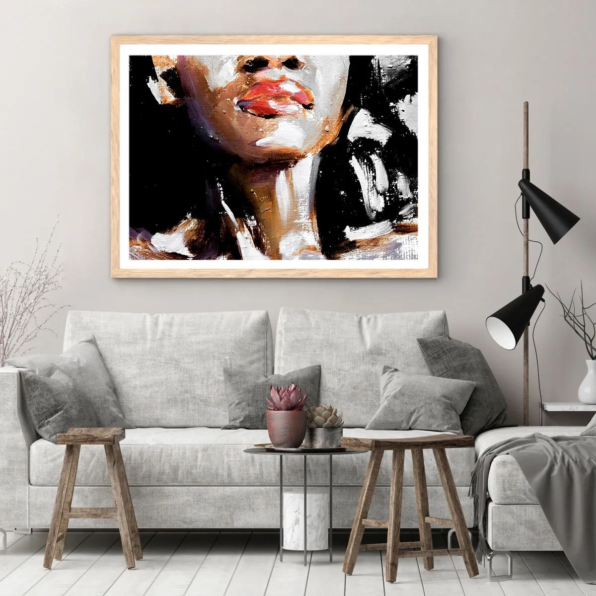 Affiche dans un chêne clair - Poster - Fierté sans préjugés - 91x61 cm