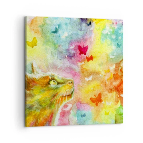Impression sur toile - Image sur toile - Bayou-bayou au paradis des chats - 50x50 cm