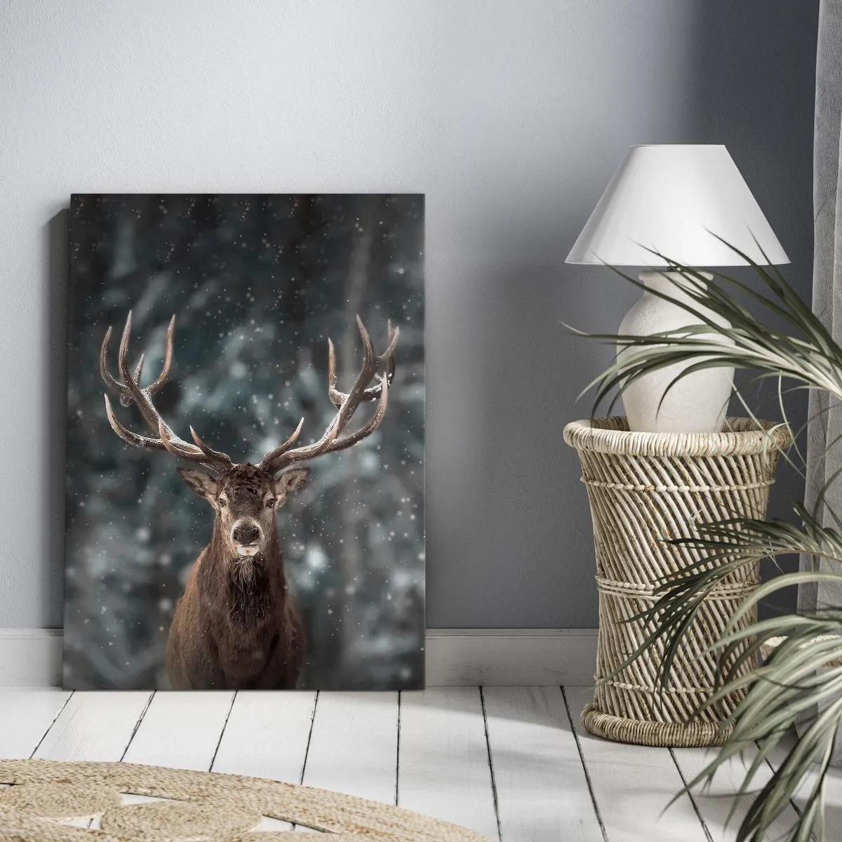 Impression sur toile - Image sur toile - Roi de la forêt couronné - 45x80 cm