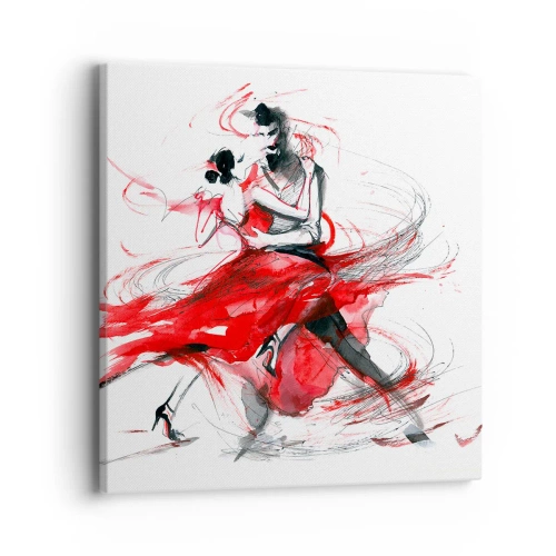 Impression sur toile - Image sur toile - Tango - le rythme de la passion - 40x40 cm