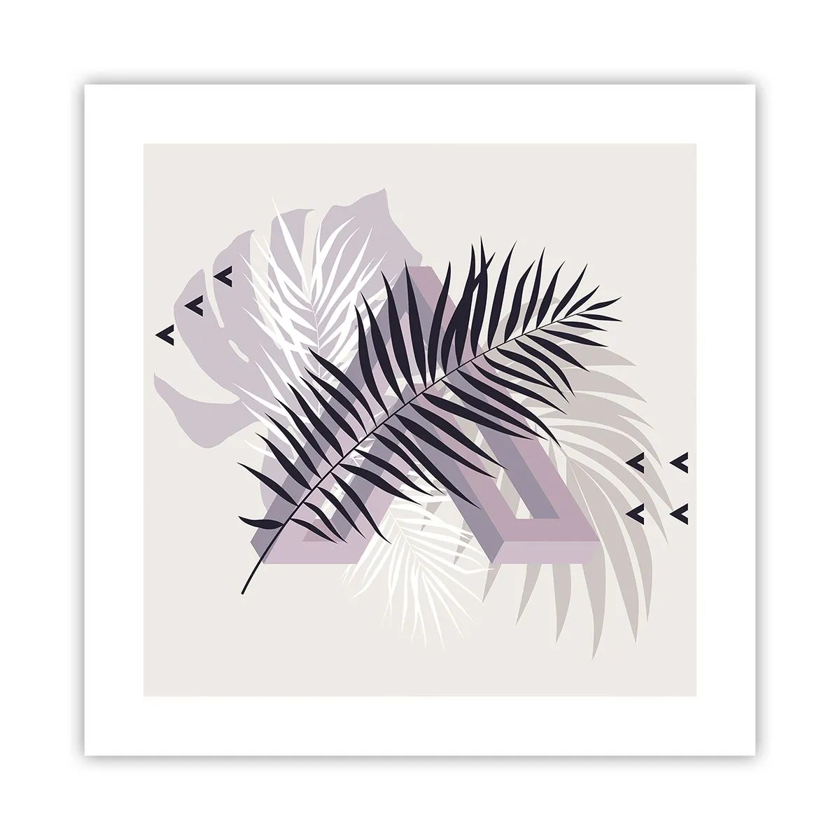 Affiche - Poster - L'ombre de l'obscurité - 40x40 cm