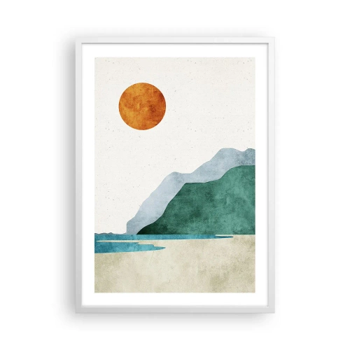 Affiche dans un cadre blanc - Poster - Le paysage comme il se doit - 50x70 cm