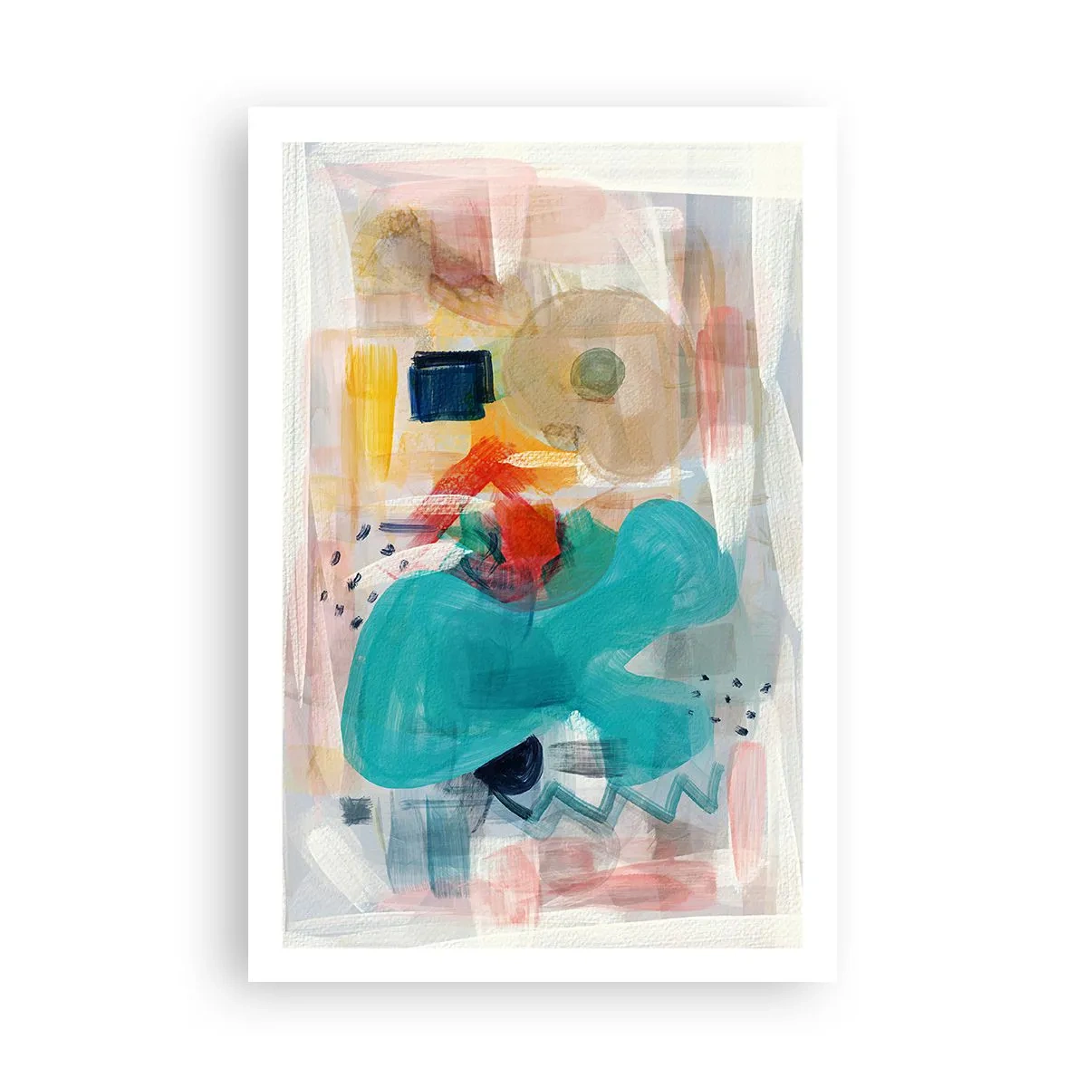 Affiche - Poster - Jeu de couleurs - 61x91 cm