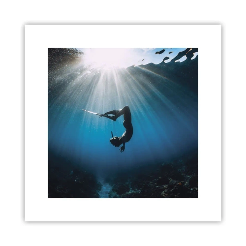 Affiche - Poster - Dans sous-marine - 30x30 cm