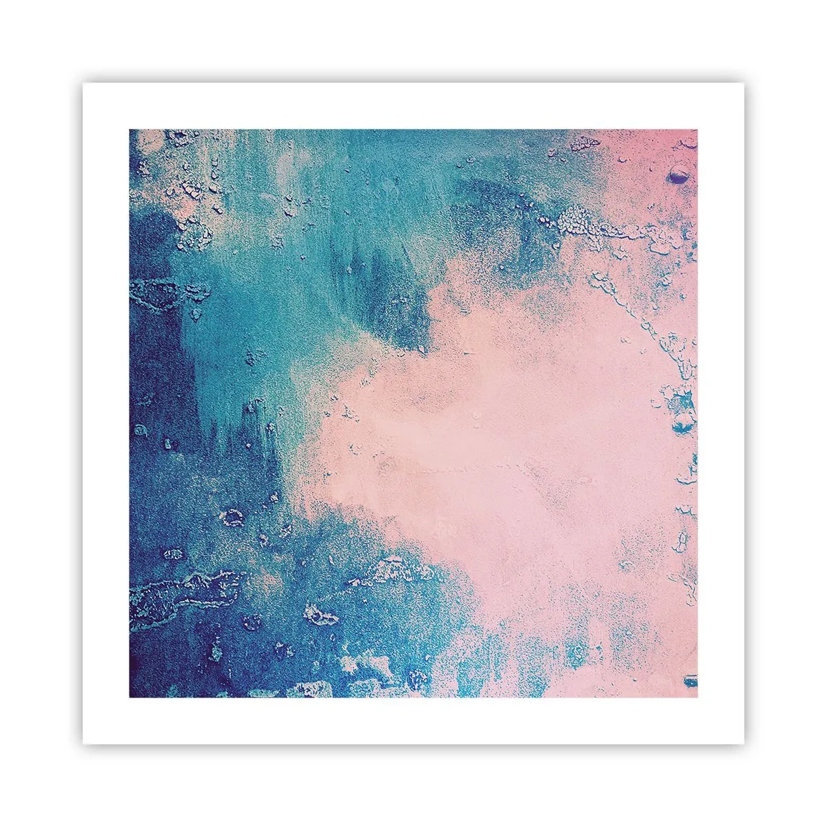 Affiche - Poster - Etreintes bleues - 50x50 cm