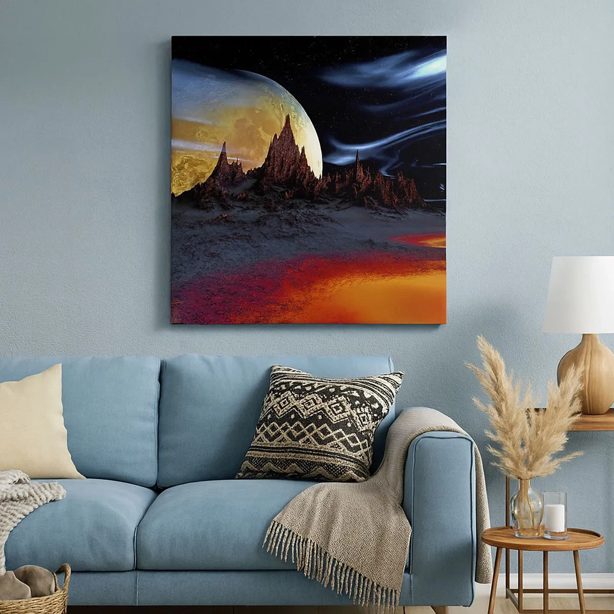 Impression sur toile - Image sur toile - Monde inconnu - 30x30 cm