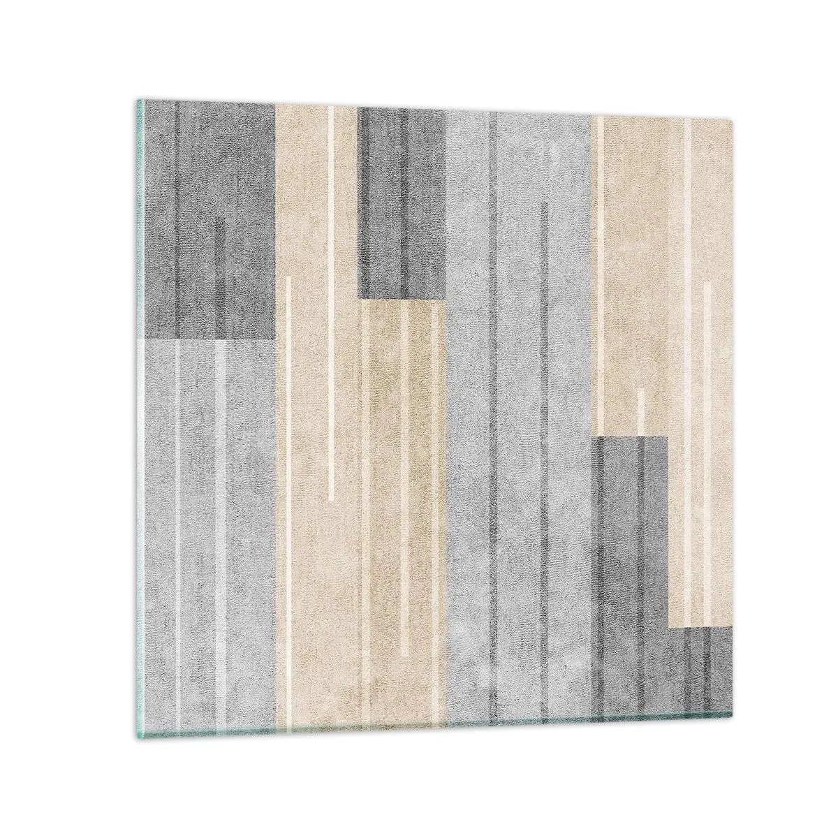 Impression sur verre - Image sur verre - Composition : se tenir droit - 60x60 cm