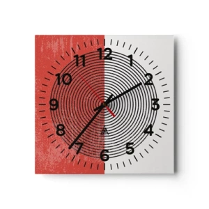 Horloge murale - Pendule murale - Dans le mille - 40x40 cm