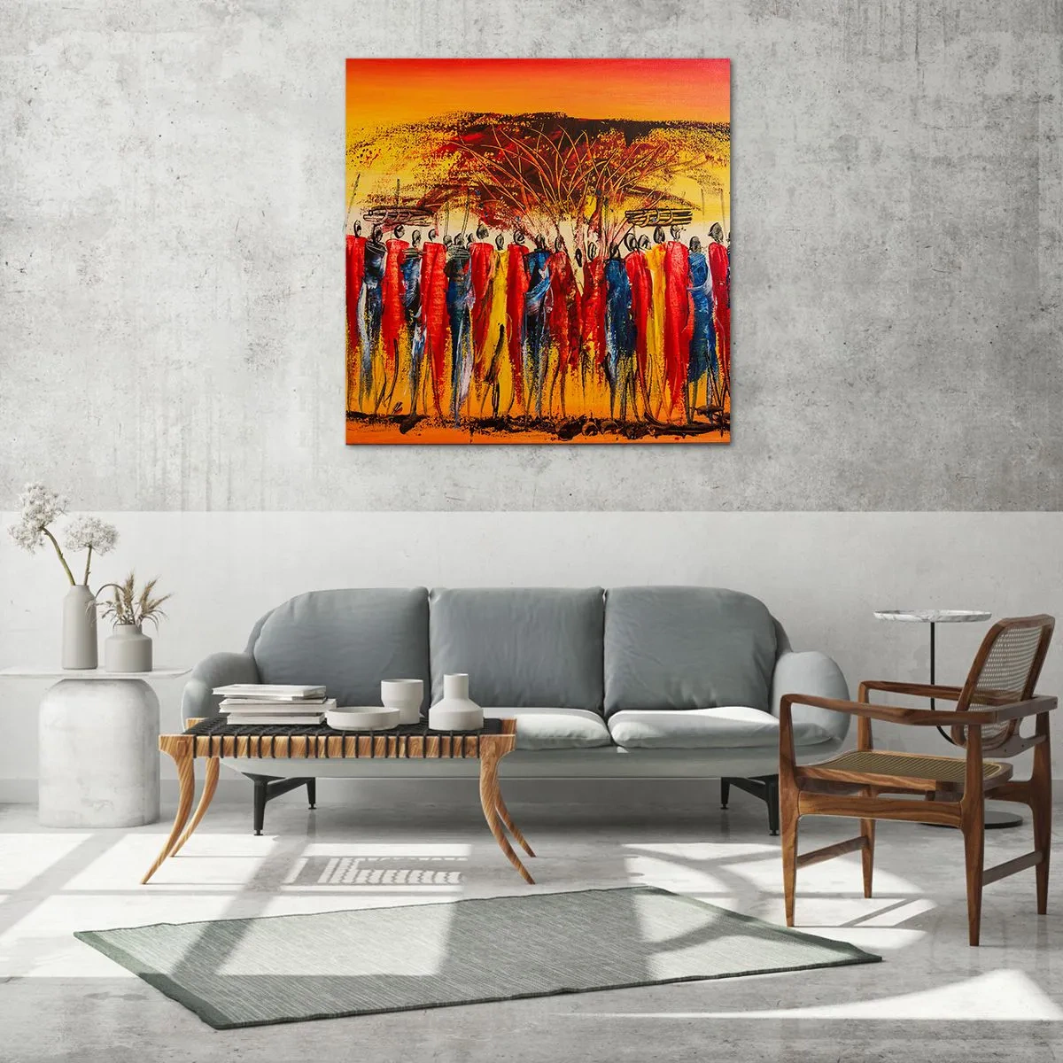 Impression sur verre - Image sur verre - Là-bas, là-bas, ils vont là-bas - 70x70 cm