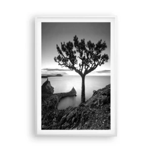 Affiche dans un cadre blanc - Poster - Paix jusqu'à l'horizon - 61x91 cm