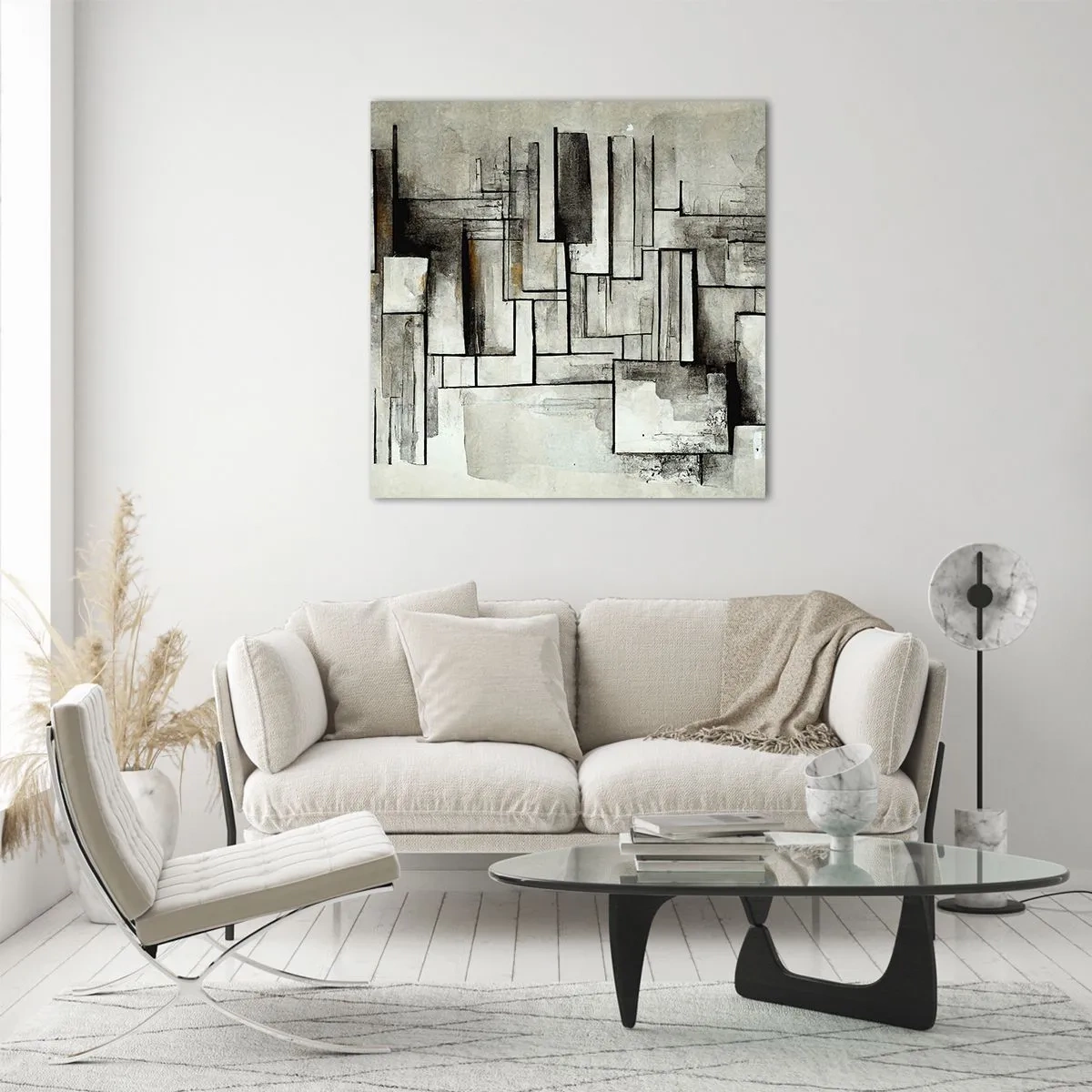 Impression sur verre - Image sur verre - Le pouvoir de la simplicité - 70x70 cm