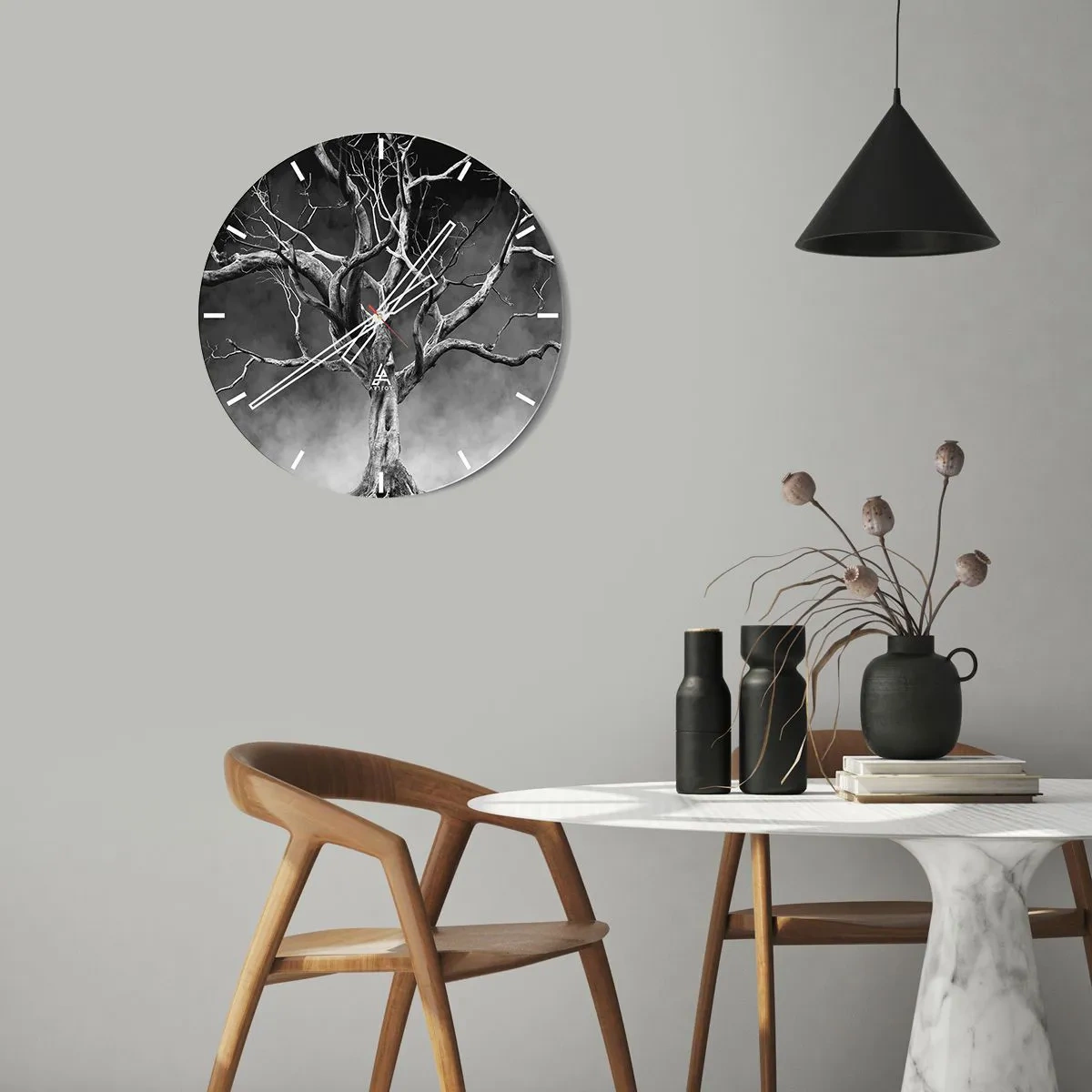 Horloge murale - Pendule murale - Primordial et sacré - 40x40 cm