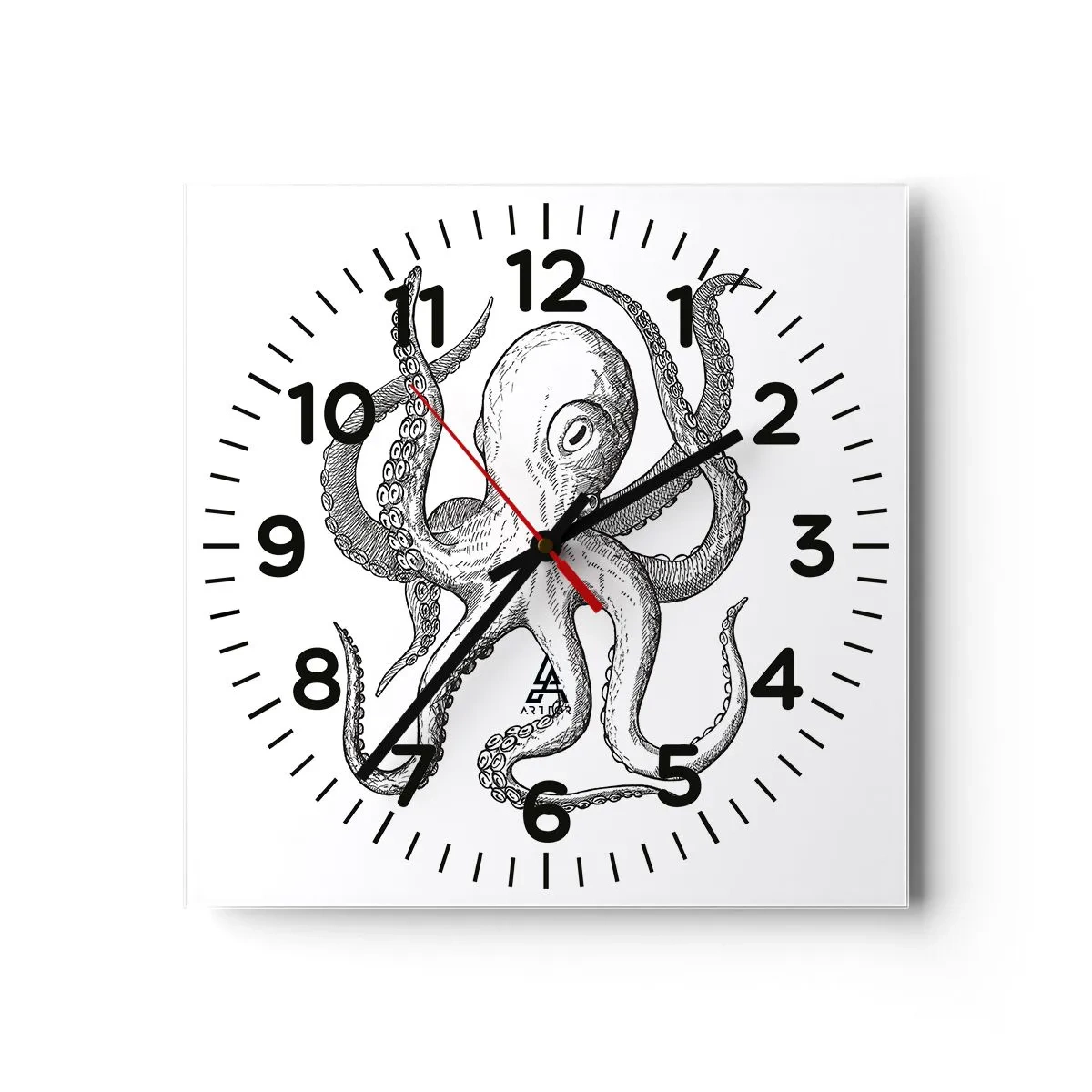 Horloge murale - Pendule murale - Dansant avec les vagues - 30x30 cm