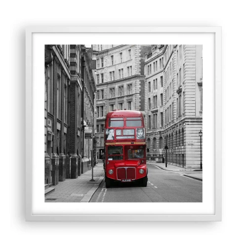 Affiche dans un cadre blanc - Poster - La vie de tous les jours ne doit pas être grise - 50x50 cm