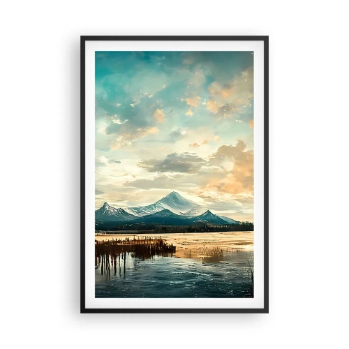 Affiche dans un cadre noir - Poster - Sous la protection du ciel - 61x91 cm