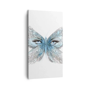 Impression sur toile - Image sur toile - Mésange bleue Eros - 45x80 cm