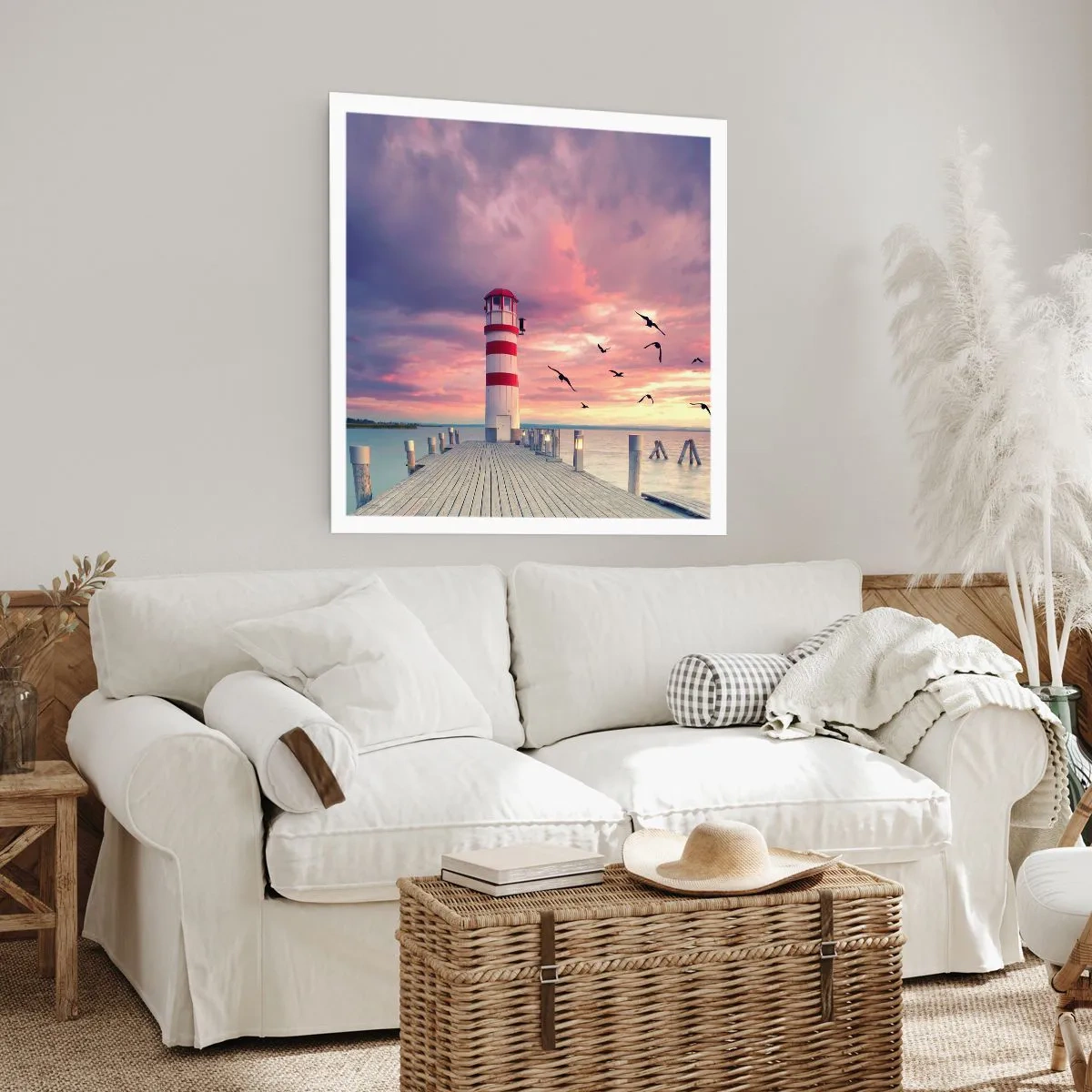 Affiche - Poster - C'est l'heure d'aller au port - 50x50 cm