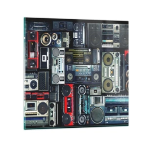 Impression sur verre - Image sur verre - Nostalgie des années 80 - 30x30 cm