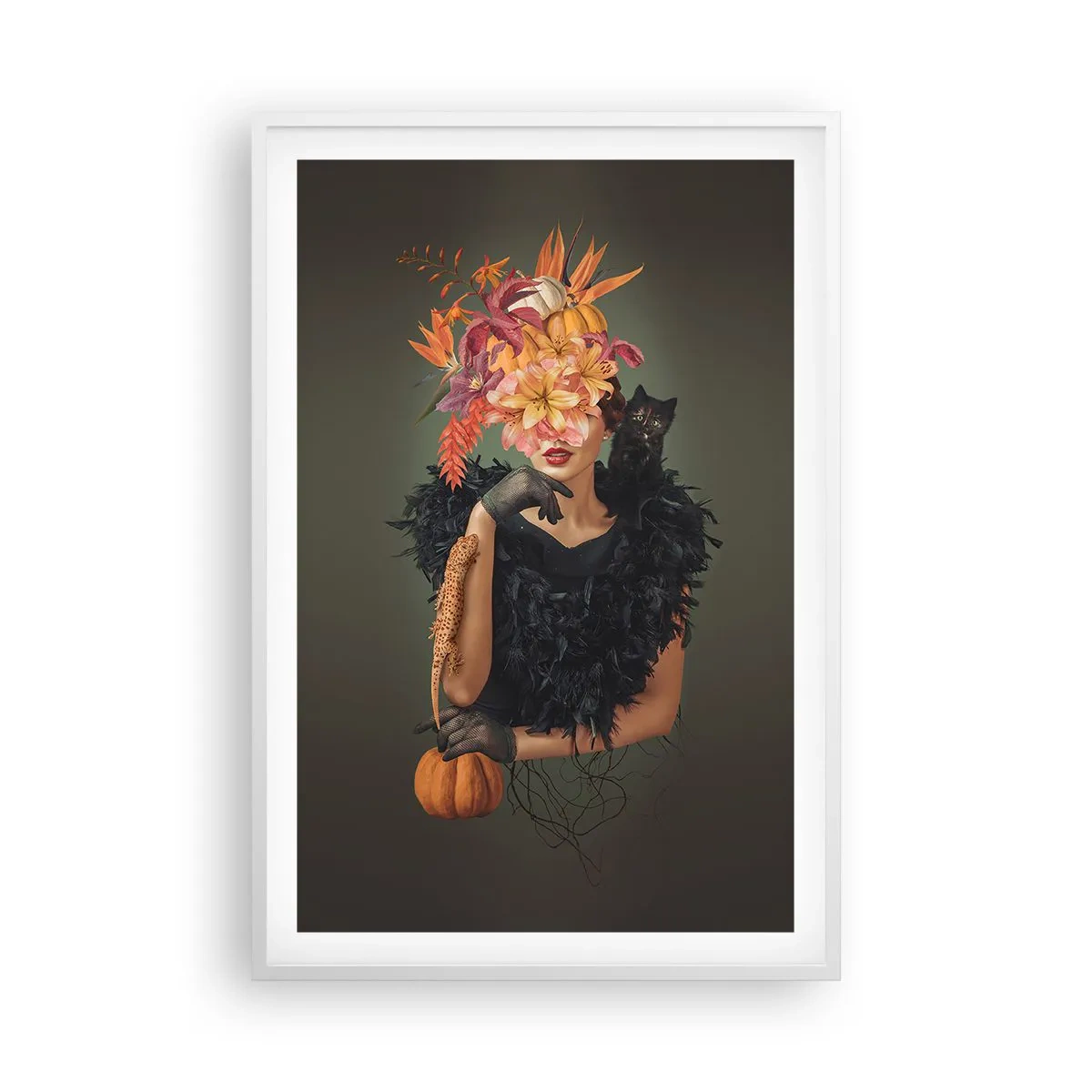 Affiche dans un cadre blanc - Poster - Sort de sorcière - 61x91 cm