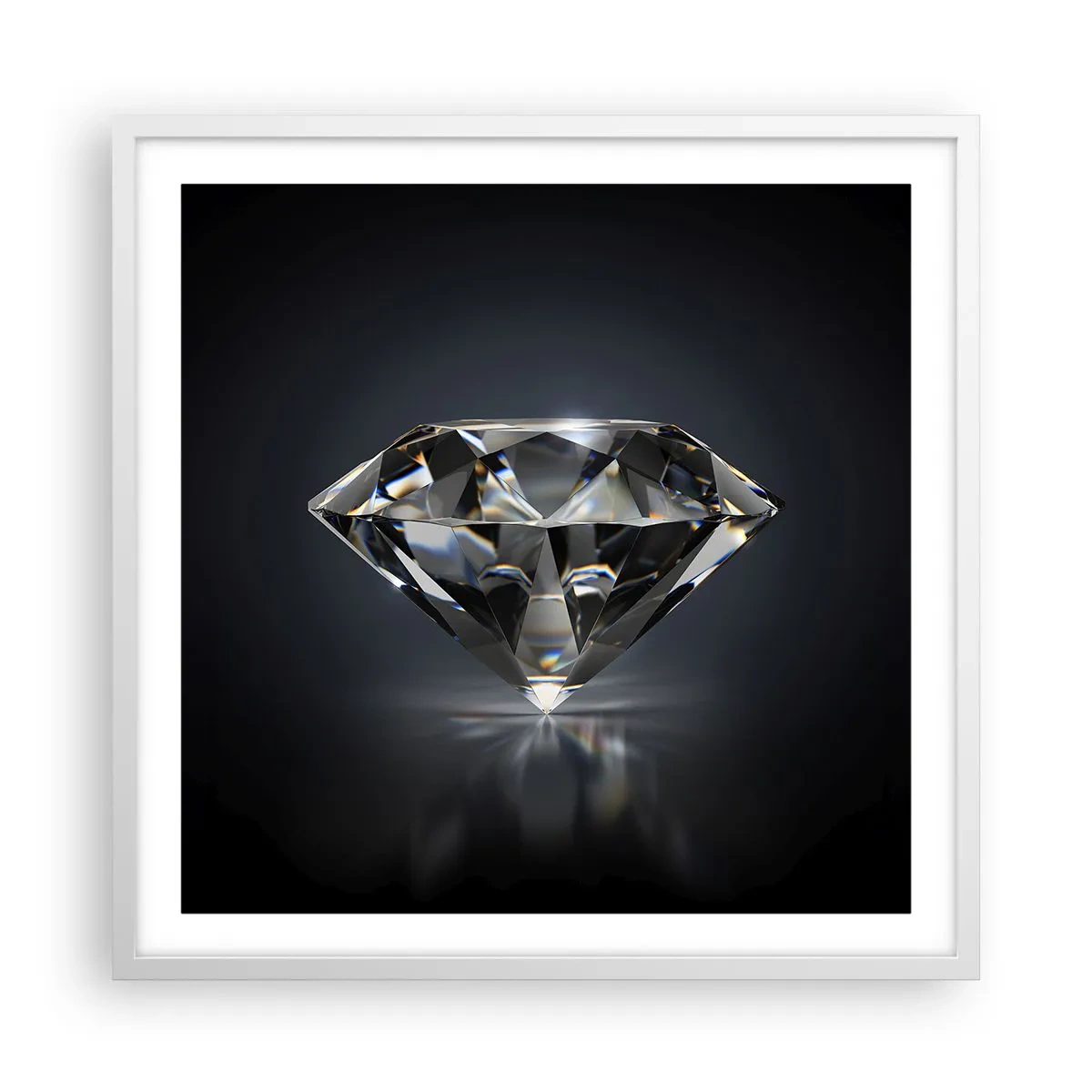 Affiche dans un cadre blanc - Poster - La meilleure amie - 60x60 cm