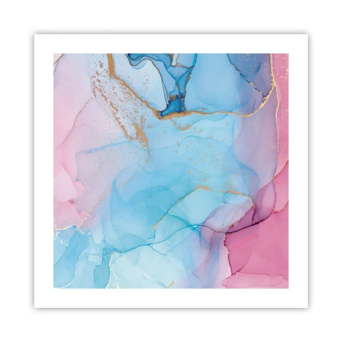 Affiche - Poster - Rencontre et mélange - 50x50 cm