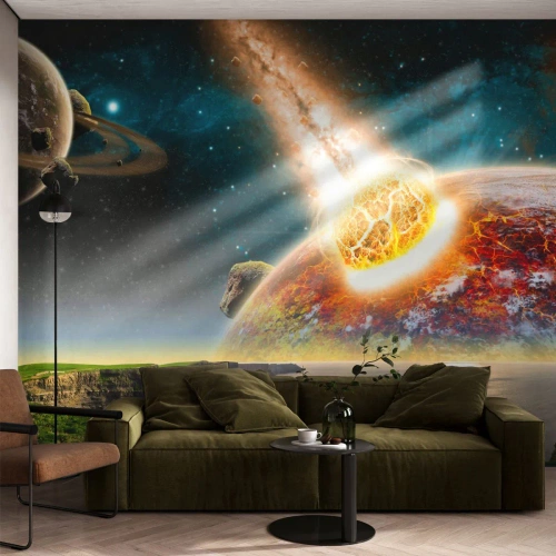 Papier Peint Autocollant Deluxe Sticker - Drame spatial - Abstraction, Paysage, Cosmos - 250x175 cm