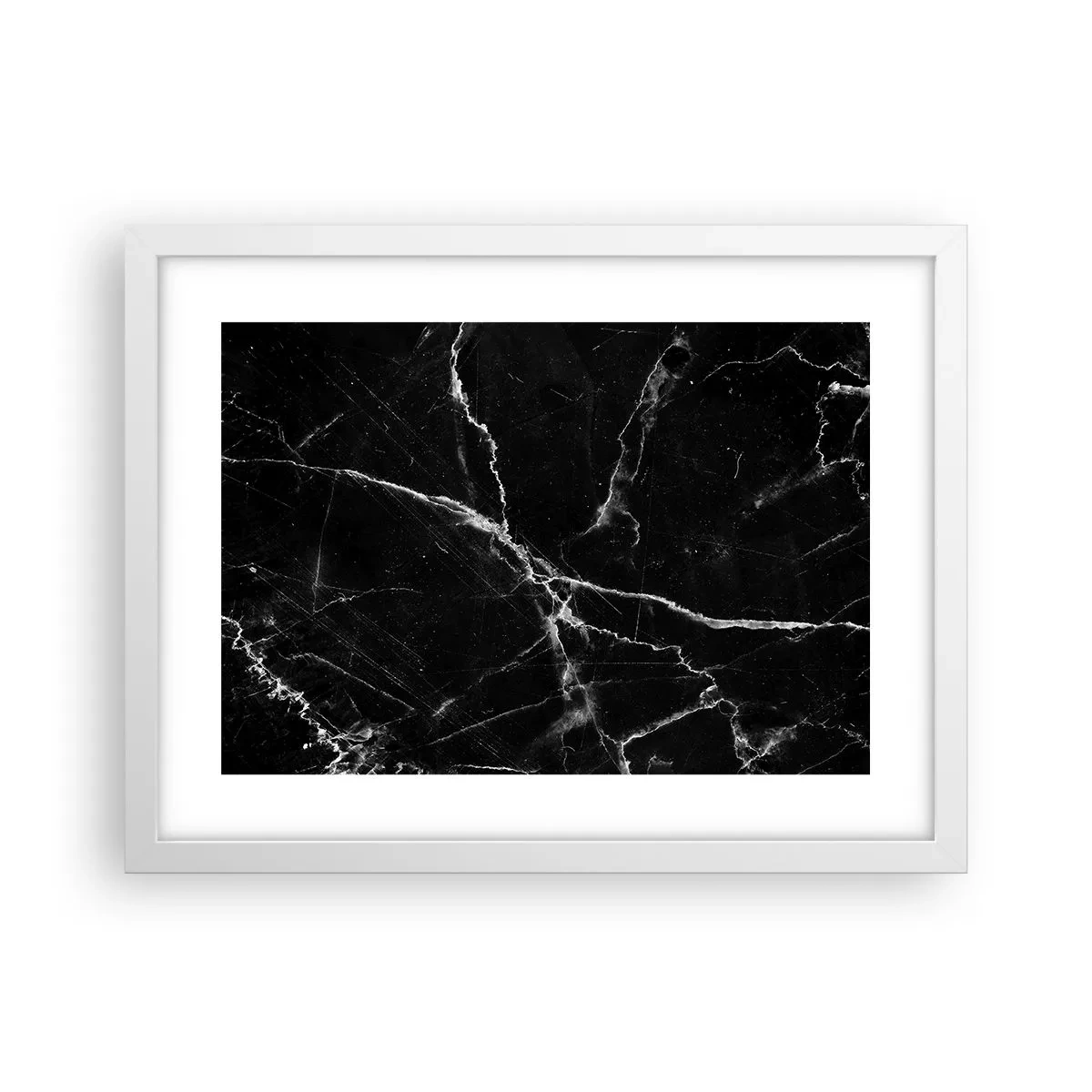 Affiche dans un cadre blanc - Poster - La vie secrète de la pierre - 40x30 cm