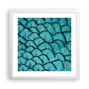 Affiche dans un cadre blanc - Poster - Le grand gala des plumes - 40x40 cm