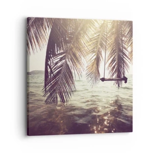 Impression sur toile - Image sur toile - Vous pouvez vous balancer dans les nuages ​​à volonté - 30x30 cm