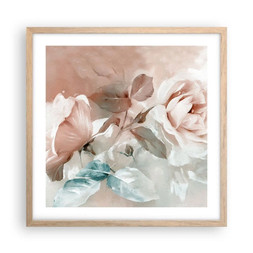 Affiche dans un chêne clair - Poster - L'esprit du romantisme - 50x50 cm