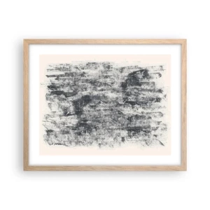 Affiche dans un chêne clair - Poster - Composition brumeuse - 50x40 cm