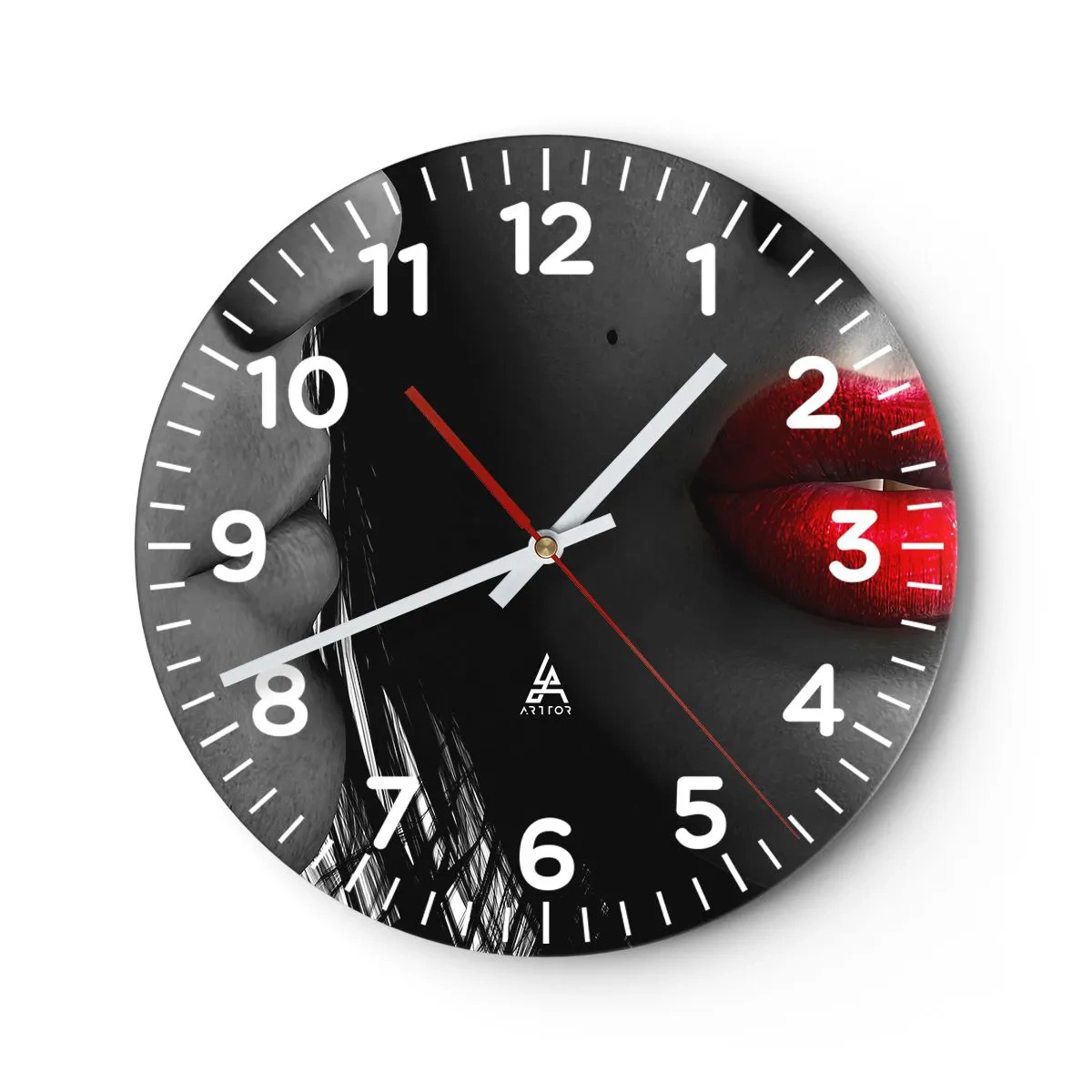 Horloge murale - Pendule murale - Face à face - 30x30 cm