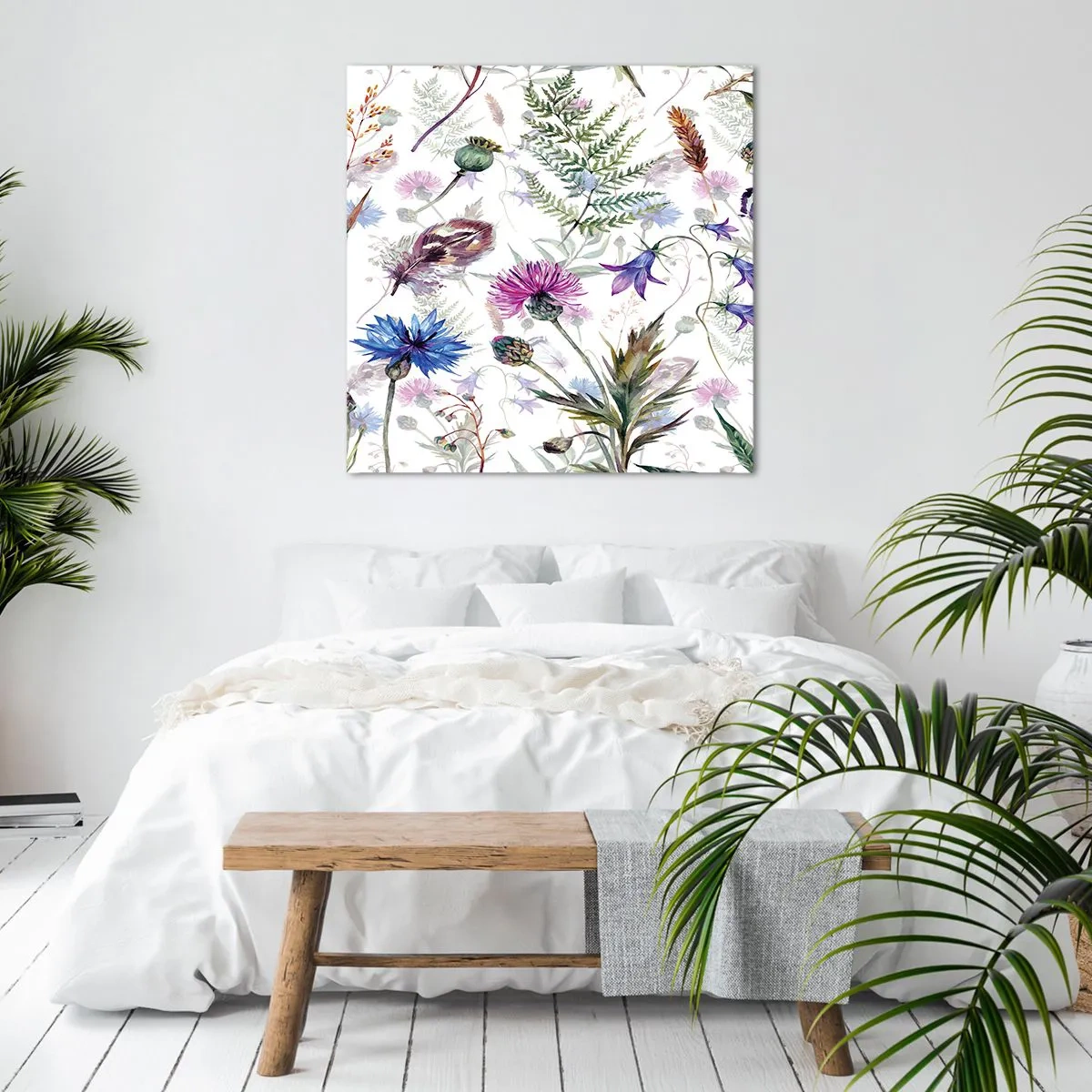 Impression sur toile - Image sur toile - Herbier polonais - 40x40 cm