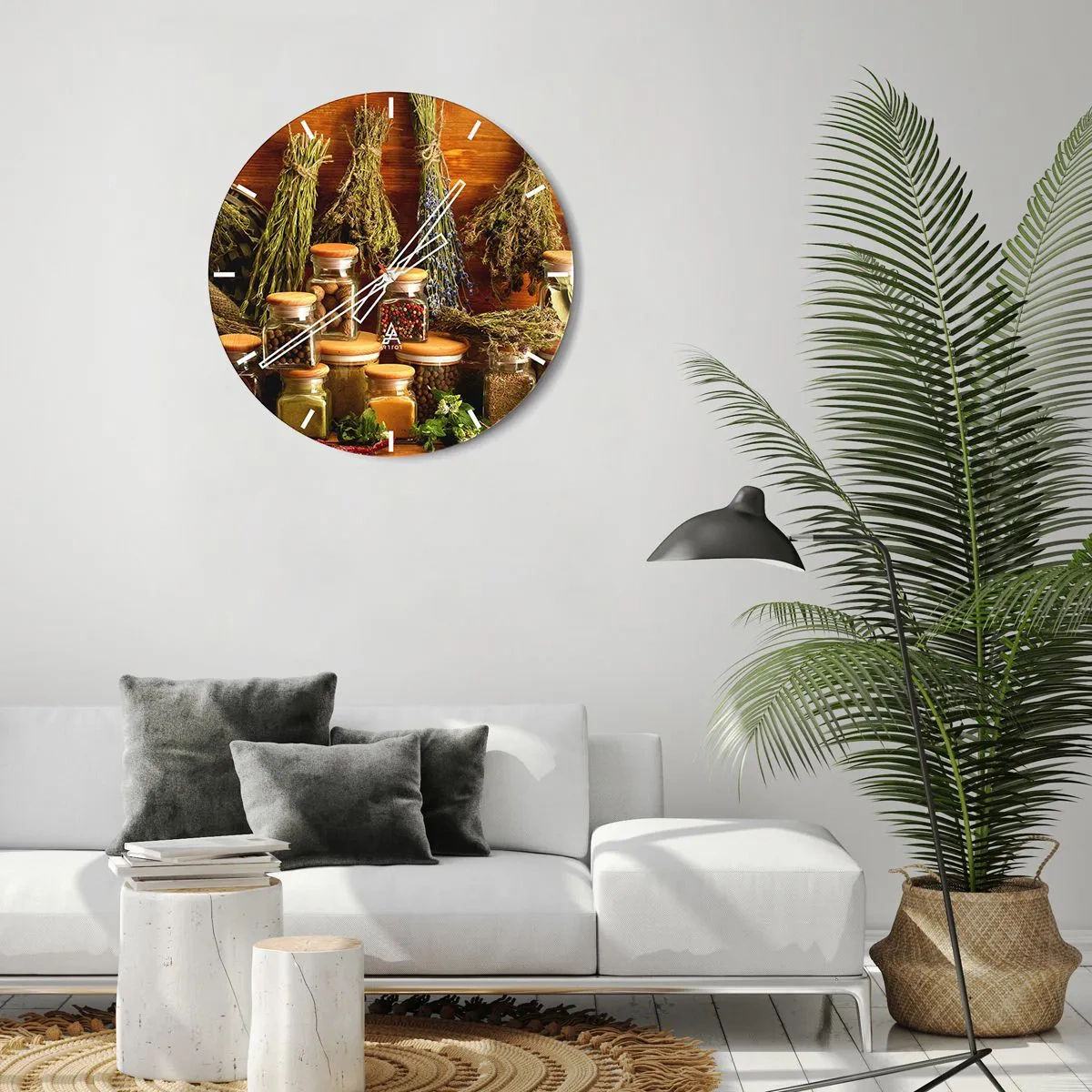 Horloge murale - Pendule murale - Sortilèges de cuisine - 40x40 cm