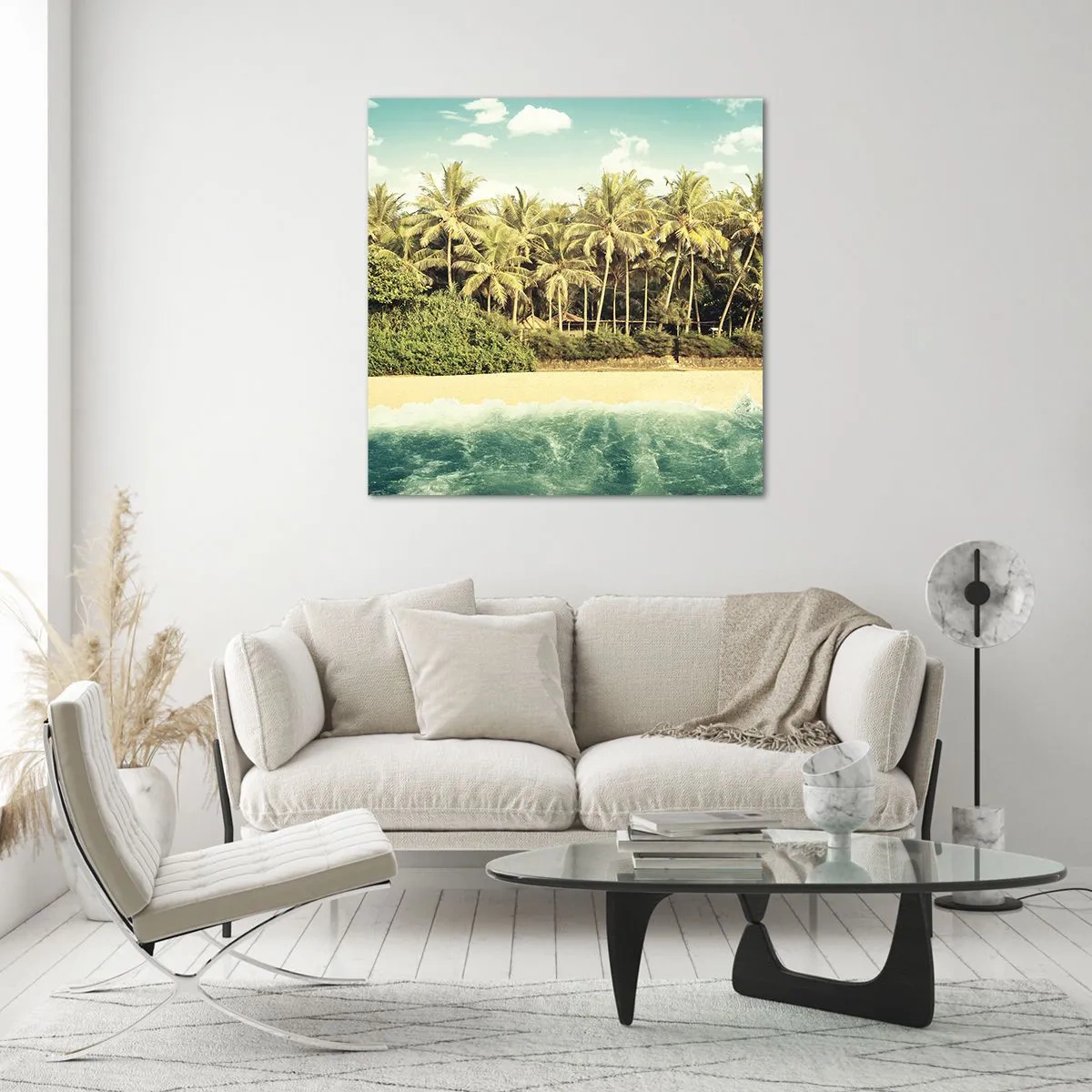 Impression sur verre - Image sur verre - Peut-être ici? - 50x50 cm