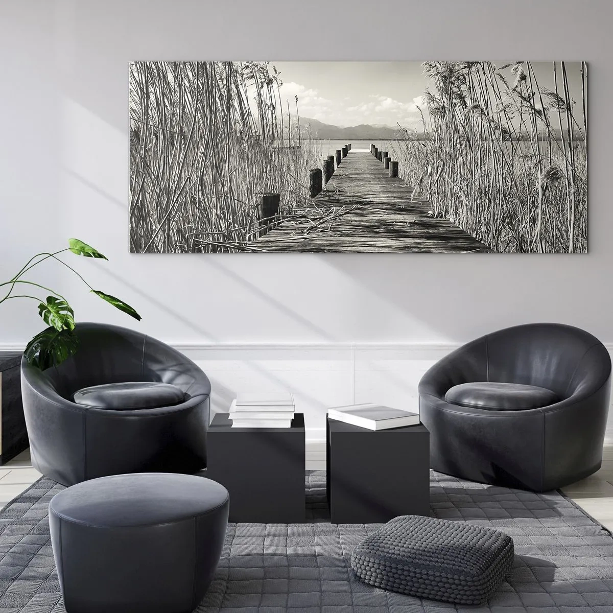 Impression sur verre - Image sur verre - Dans le calme de l'herbe - 90x30 cm