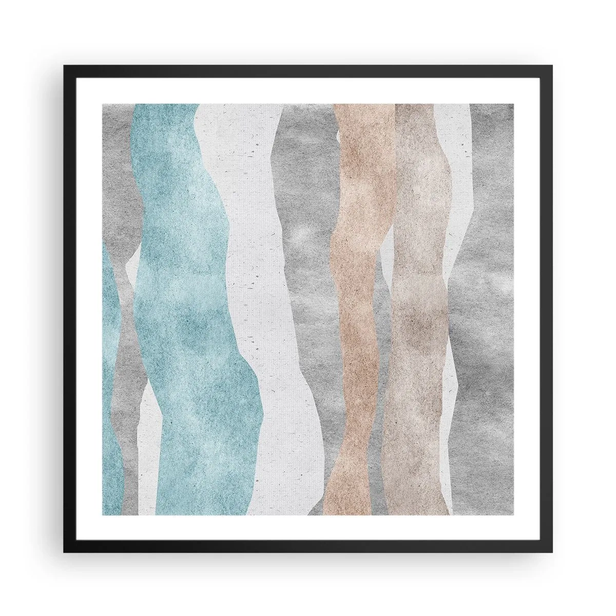 Affiche dans un cadre noir - Poster - Une étude de proximité - 60x60 cm