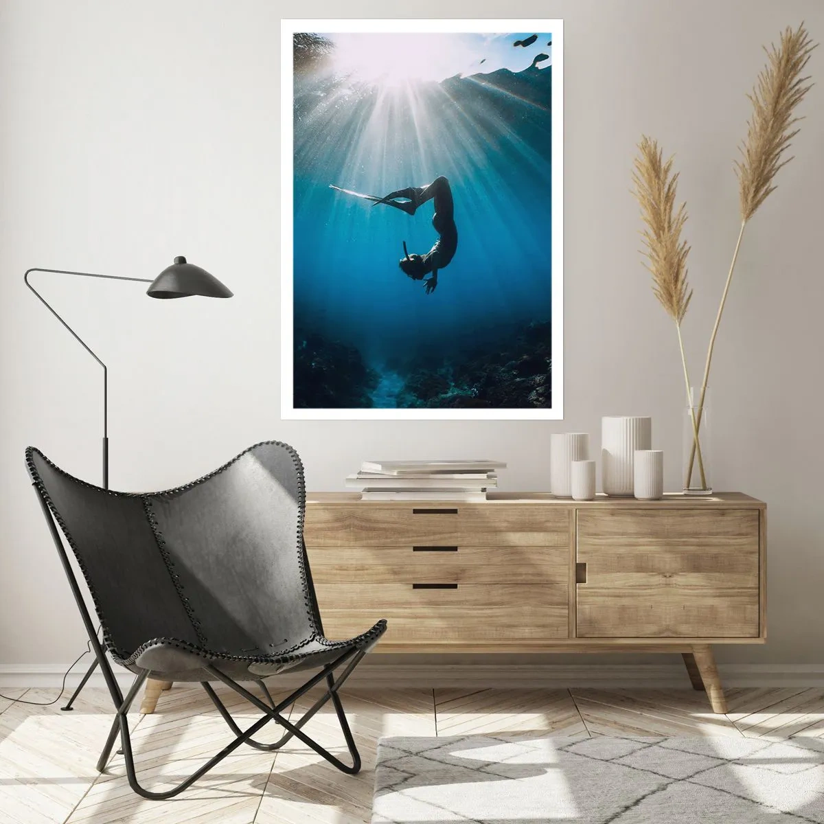 Affiche - Poster - Dans sous-marine - 40x50 cm
