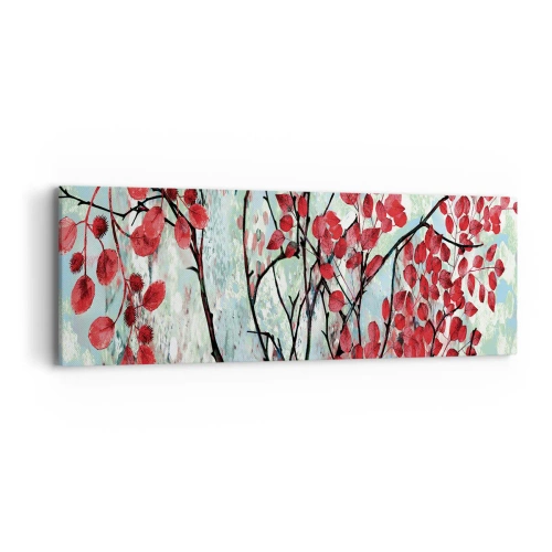 Impression sur toile - Image sur toile - Arbre en écarlate - 90x30 cm