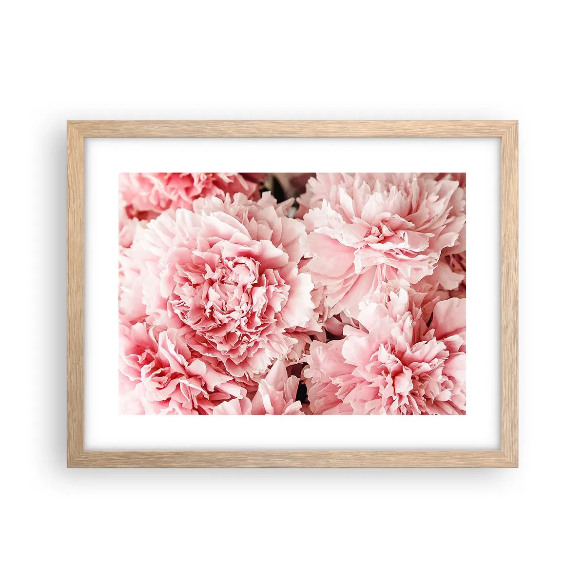 Affiche dans un chêne clair - Poster - Rêve rose - 40x30 cm