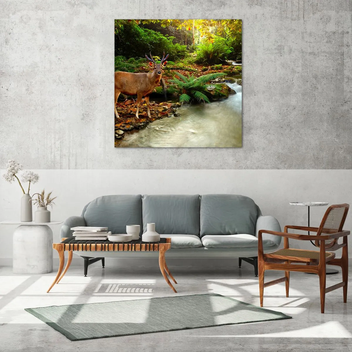 Impression sur verre - Image sur verre - Bienvenue dans mon monde - 50x50 cm