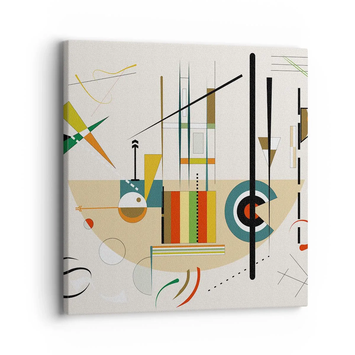 Impression sur toile - Image sur toile - Et le monde s’amuse - 40x40 cm