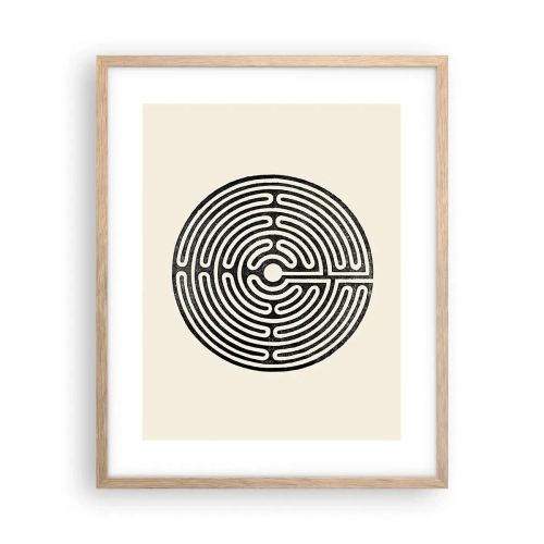 Affiche dans un chêne clair - Poster - Ordre mystérieux - 40x50 cm