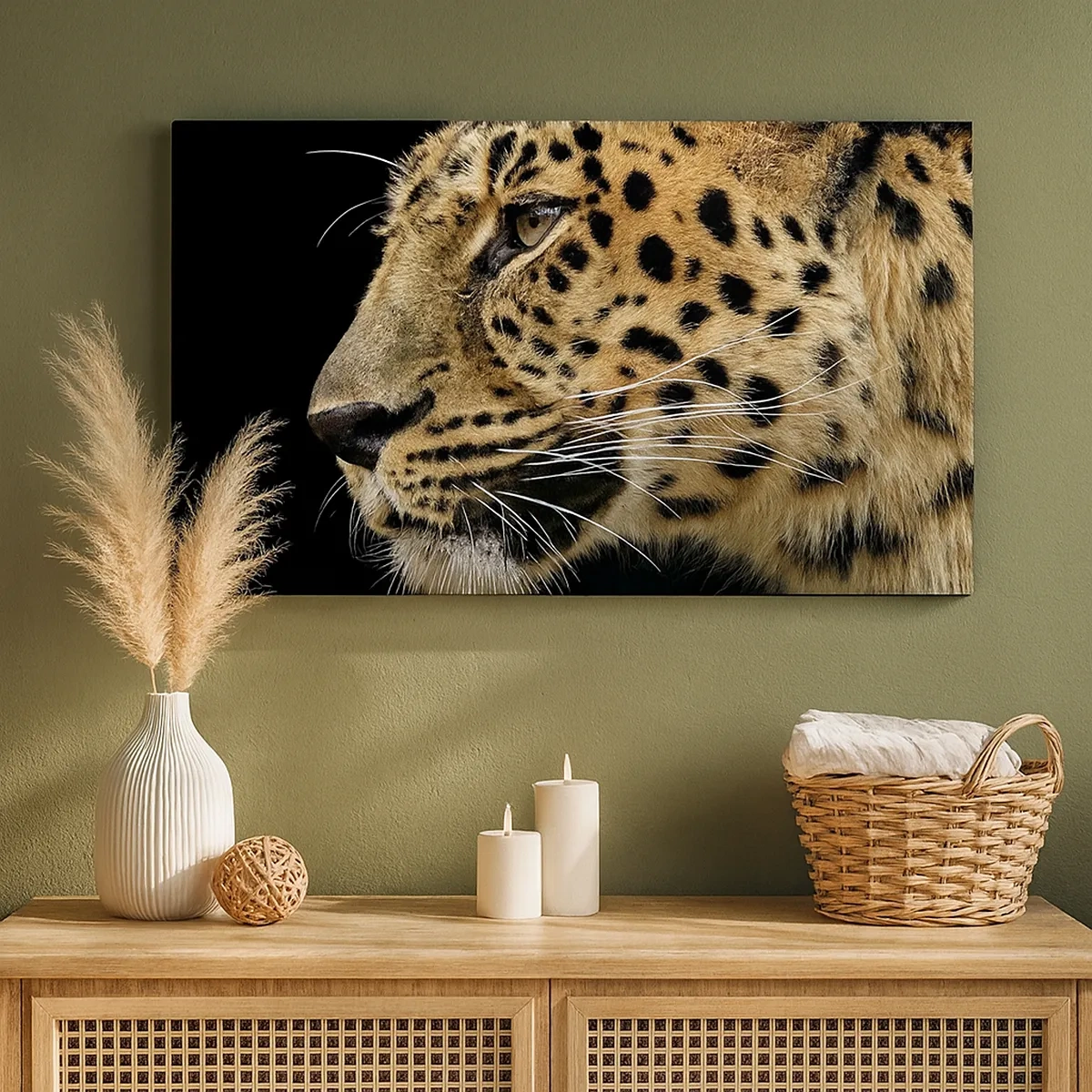 Impression sur toile - Image sur toile - Calme, concentré, prêt - 30x30 cm