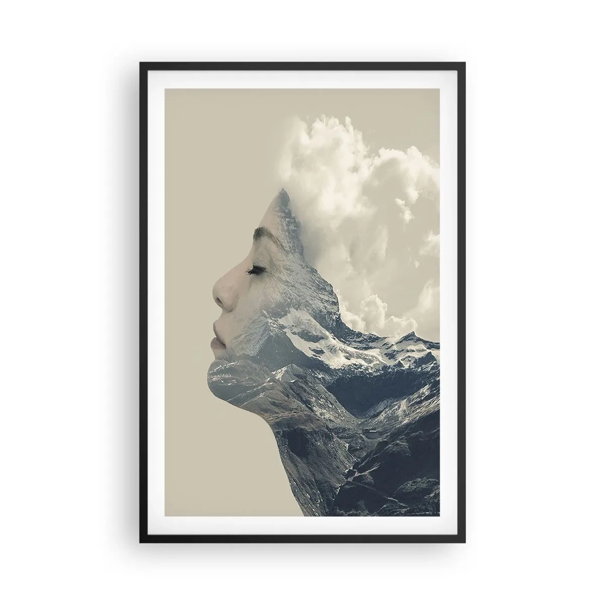 Affiche dans un cadre noir - Poster - La beauté des éléments - 61x91 cm